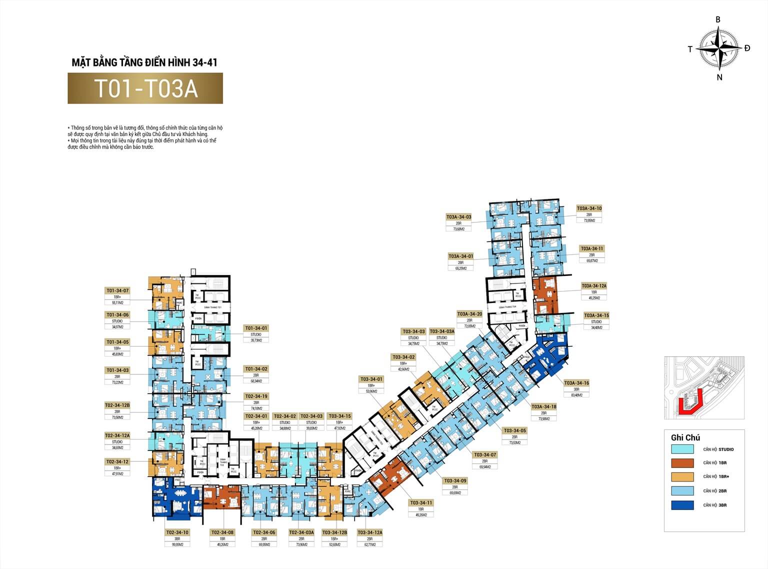 mặt bằng dự án elite city hạ long tòa a tầng 34-41