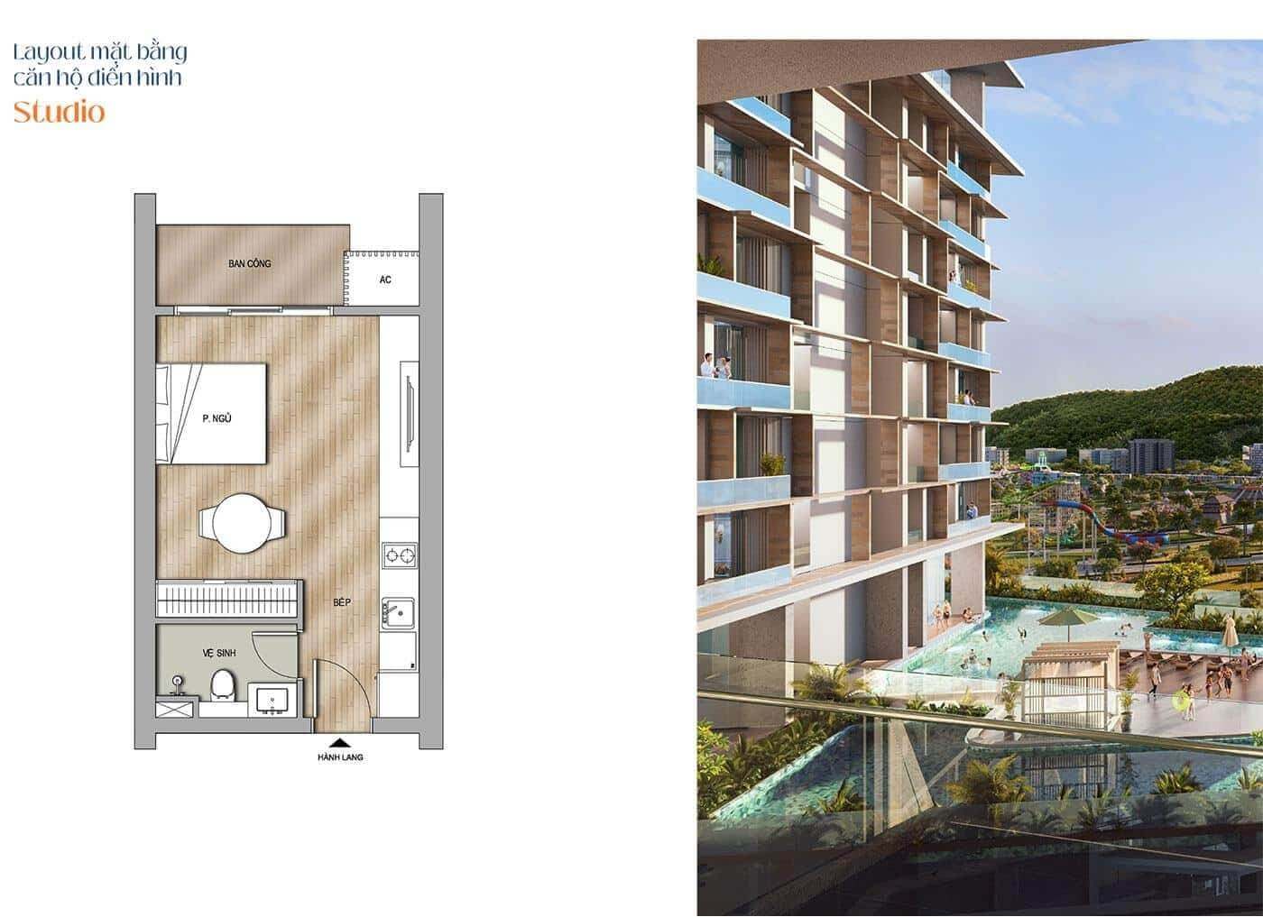 thiết kế căn hộ studio