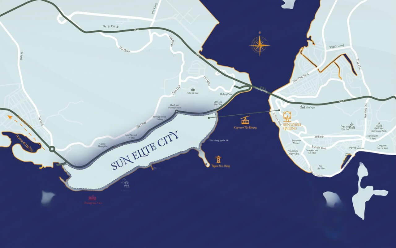 vị trí dự án sun elite city hạ long
